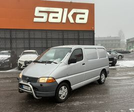 TOYOTA HIACE 2,5 D-4D 90 4OV ** ALV / SUOMI-AUTO / LOHKO+SISÄPIST. / ILMASTOINTI / LISÄVALO / VETOKOUKKU **