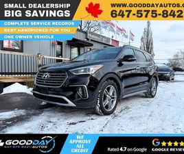 2017 HYUNDAI SANTA FE XL ULTIMATE ONE OWNER NO ACCIDENT FULLY LO