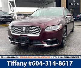 2017 LINCOLN CONTINENTAL RESERVE - HTD REAR SEATS/TWIN PANEL MOONROOF