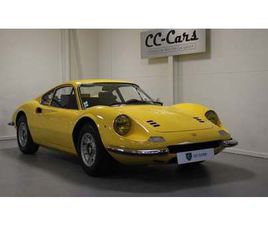 FERRARI DINO 246 1972 FERRARI DINO 246 JAUNE MANUEL, 5 VITESSES CONDUITE À...