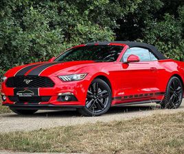 FORD MUSTANG CONVERTIBLE - 2.3 ECOBOOST | 1E EIG. | EUROPEES | CLIMA | CRUISE | NAVI | STOELVENTILATIE | LEDER | PDC