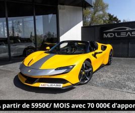 FERRARI SF90 STRADALE SPIDER FERRARI SF90 SPIDER 4.0 V8 780 CH PHEV ASSETTO FIORANO - LEASING 5 079 EUROS/ MOIS