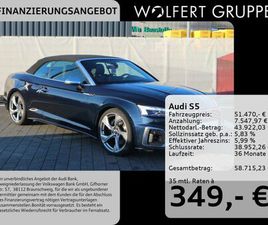 AUDI A5 CABRIOLET S5 AUDI S5 CABRIO QUATTRO ACC*B&O*MATRIX*HEADUP*360°