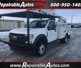 2022 FORD F-550 REGULAR CAB 2WD REPAIRABLE REAR DAMAGE