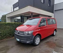 ② VOLKSWAGEN T6 TRANSPORTER MINIBUS 9-ZIT 150PK AIRCO, TREKHAA — VOLKSWAGEN — 2EMEMAIN