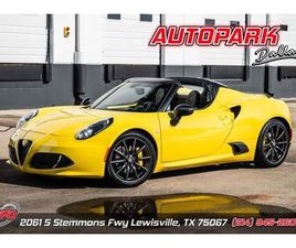 USED 2016 ALFA ROMEO 4C SPIDER LEWISVILLE TX 75067