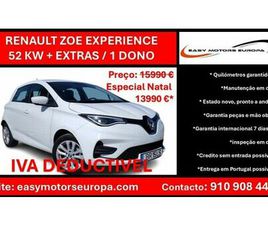 RENAULT ZOE R110 RENAULT ZOE (C/BATERIA) 52KWH EXPERIENCE + ASSENTOS AQUECIDO + EXTRAS