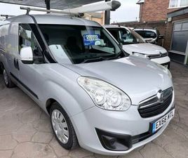2016 VAUXHALL COMBO 1.6 CDTI 2300 SPORTIVE L2 H1 PANEL VAN, 147,048 MILES, EURO 6. 6 SPEED MANU P...