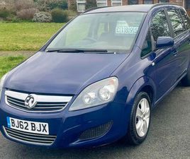 VAUXHALL ZAFIRA 2012 VAUXHALL ZAFIRA 1.6 EXCLUSIV