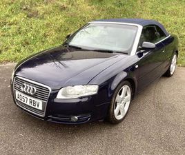AUDI A4 CABRIO 2007 AUDI A4 2.0 TDI S LINE 2DR CONVERTIBLE DIESEL MANUAL