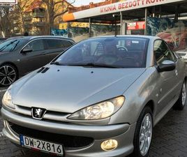 PEUGEOT 206 CC PEUGEOT 206CC/1.6/2004ROK/ROLLAND GARROS WROCLAW STARE MIASTO • OLX.PL