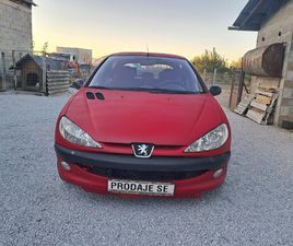 PEUGEOT 206 PEUGEOT 206 1.4 I, 2003. GODIŠTE, NIJE UVOZ, SAMO 129 000 KM,NOVO REGISTRIRAN, 10.12.2026. GODINE,