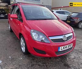 2014 VAUXHALL ZAFIRA 1.7 CDTI ECOFLEX EXCLUSIV MPV 5DR DIESEL MANUAL EURO 5 (SNAV) (110 PS) MPV D...
