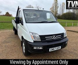 2017 LDV V80 2.5 CHASSIS CAB PANEL VAN DIESEL MANUAL