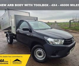 2018 18 TOYOTA HI-LUX 2.4 D-4D ACTIVE 4X4 ARBORIST TIPPER MANUAL 4WD EURO 6 (3.5