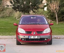RENAULT R 2087 GALERIDEN RENAULT SCENIC 1.6 DYNAMIQUE 2005 MODEL ANTALYA 202.000 KM KIRMIZI - 35852087 | ARABAM.COM