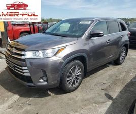 TOYOTA HIGHLANDER 2019R., 3.5L, OD UBEZPIECZALNI 3.5 BENZYNA 295KM