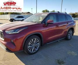 TOYOTA HIGHLANDER TOYOTA HIGHLANDER 2020R., PLATINUM, OD UBEZPIECZALNI 3.5 BENZYNA 295KM