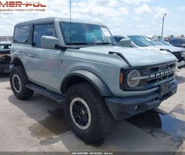 FORD BRONCO FORD BRONCO 2023 FORD BRONCO BASE 2 DOOR ADVANCED 4X4 2.3 BENZYNA 275KM