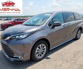 TOYOTA SIENNA XLE 2022 2.5L 2.5 HYBRYDA 245KM