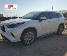 TOYOTA HIGHLANDER TOYOTA HIGHLANDER HYBRID PLATINUM, 2022R., 2.5L 2.5 HYBRYDA 243KM