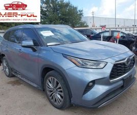 TOYOTA HIGHLANDER TOYOTA HIGHLANDER 2021R., PLATINIUM, OD UBEZPIECZALNI 3.5 BENZYNA 295KM