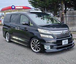 TOYOTA VELLFIRE/ALPAHRD BLACK 2.4 PETROL 2012(12) 8 SEATERS,PARKING SENSOR,ULEZ