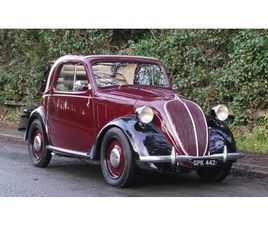 FIAT TOPOLINO 1938 FIAT TOPOLINO ROUGE FONCÉ MANUEL, 4 VITESSES CONDUIT...