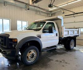 ** 2008 FORD F550 POWER STROKE 4WD 2DR REG CAB DUMP BOX PICKUP **
