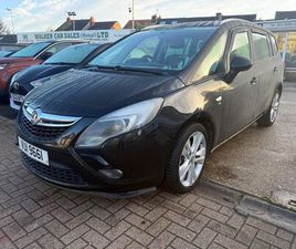 VAUXHALL ZAFIRA TOURER 1.4I TURBO SRI MPV 5DR PETROL MANUAL EURO 6 (140 PS)
