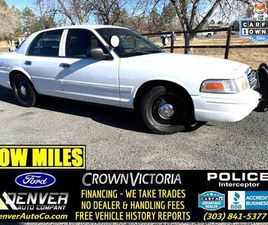 FORD CROWN VICTORIA POLICE INTERCEPT 2008 FORD CROWN VICTORIA POLICE INTERCEPTOR / LOW MILES / PUSH BAR!