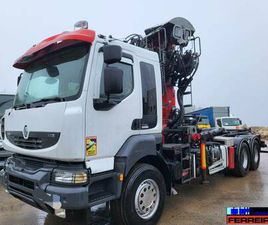 RENAULT KERAX 520 6X4 AMPLIRROLL E GRUA PARA SUCATA