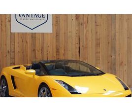 2007 LAMBORGHINI GALLARDO SPYDER JAUNE AUTOMATIQUE, 6 VIT...