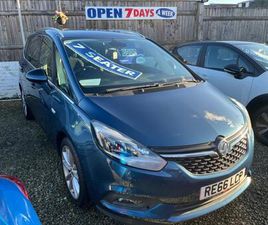 2016 VAUXHALL ZAFIRA 1.4T TECH LINE 5DR MPV PETROL MANUAL