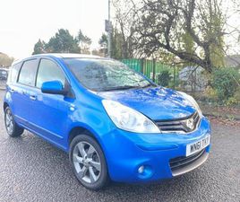 2011 NISSAN NOTE 1.4 N-TEC 5DR* LONG MOT LOADS OF SERVICE * MPV PETROL MANUAL