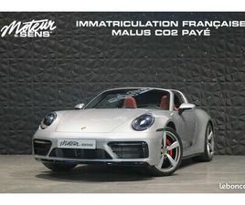PORSCHE 911 TARGA 992 CARRERA 4S PORSCHE 911 TYPE 992 TARGA 4S 3.0 450 PDK - 1ERE MAIN - FR - MALUS PAYE - TVA - CUIR 930 - PACK SPORT CHRONO - ROUES ARRIÈRE DIRECTRICES - BURMESTER - PACK INTÉ