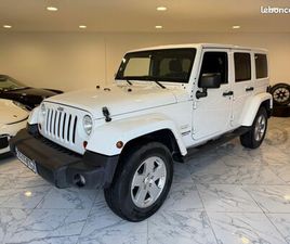 JEEP WRANGLER UNLIMITED SAHARA 2.8 CRD 200 CHEVAUX BA / BACHE D'ÉTÉ / 118 900 KMS