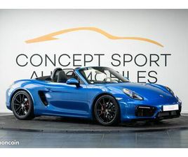 BOXSTER 981 GTS 330CV 3.4 PDK BLEU SAPHIR BAQUETS CARBONE CHAUFFANTS CUIR ÉTENDU PSE SPORT DESIGN PACK GTS