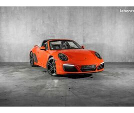 PORSCHE 911 TARGA 991 CARRERA 4 PORSCHE 911 (991.2) TARGA 4 370 CH - ORANGE LAVA - PACK CHRONO - JANTES SPORT CLASSIQUE - PASM - PSE - LIFT - BOSE - SIÈGES SPORTS CHAUFFANTS & VENTILÉS 18 POSI