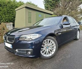 SUPERBE BMW 520D TOURING 190CV BVA LUXURY*119MKMS*1ER MAIN*SUIVI BMW*ATTELAGE ELECT*HAYON ELECT*FULL CUIR*RÉVISÉE ET GARANTIE 12MOIS*REPRISE*FINANCEMENT