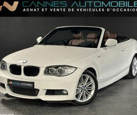 BMW SÉRIE 1 118I CABRIOLET BVM6 PACK M SPORT SIEGES CUIR CHAUFF TEL REGUL RADAR AV ARR BI XENON JA17