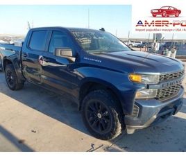 CHEVROLET SILVERADO 2022R., 1500 SHORT CUSTOM, OD UBEZPIECZALNI 2.7 BENZYNA