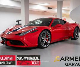FERRARI 458 ITALIA SPECIALE SPECIALE ITALIANA -TAGLIANDI UFFICIALI-CONDIZIONI MANIACALI