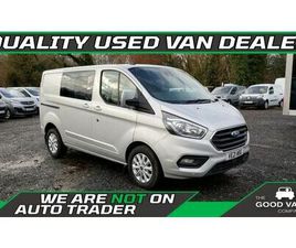 FORD TRANSIT CUSTOM 2021 FORD TRANSIT CUSTOM 2.0TDCI 300 L1H1 LIMITED (170PS)(EU6DT) DOUBLE CAB-IN-VAN