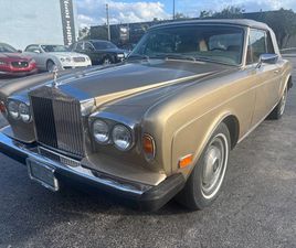 ROLLS ROYCE CORNICHE CABRIOLET 1981 ROLLS-ROYCE CORNICHE