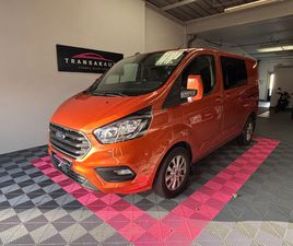 FORD TRANSIT CUSTOM CABINE APPROFONDIE 5 PLACES L1H1 2.0 ECOBLUE 130CH BVA LIMITED - GARANTIE