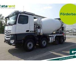 MERCEDES-BENZ ACTROS 3748 8X4 LIEBHERR BETONMISCHER + FÖRDERBAND TRANSPORTER / KASTENWAGEN