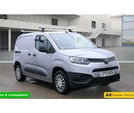 2023 TOYOTA PROACE 1.5D 100 ICON VAN [6 SPEED] PANEL VAN DIESEL MANUAL