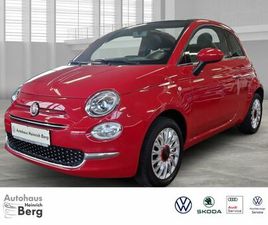 FIAT 500 RED CABRIO 1.0 MILD HYBRID APPLE CARPLAY AND