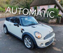 ◊AUTOMATIC MINI/NEW MOT /FSH BOOK◊CONVERTIBLE, 2013, SEMI-AUTO, 1598 (CC), 2 DOORS